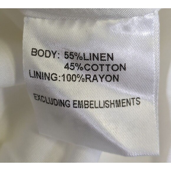 Hello Molly Womens White Mini Skirt Dress Size 8 Puff Sleeve Cutout Torso NEW - Picture 13 of 14